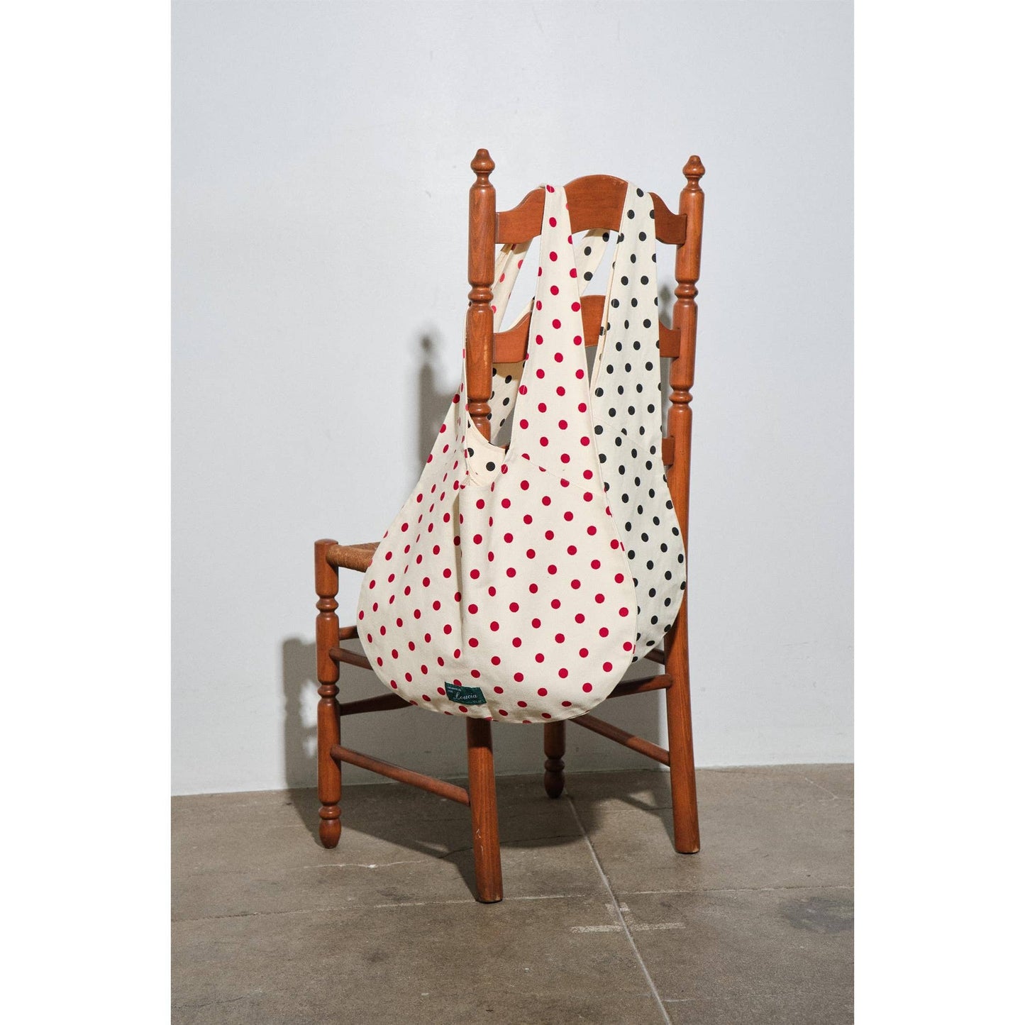 Juliana Polka Dot Canvas Tote Bag