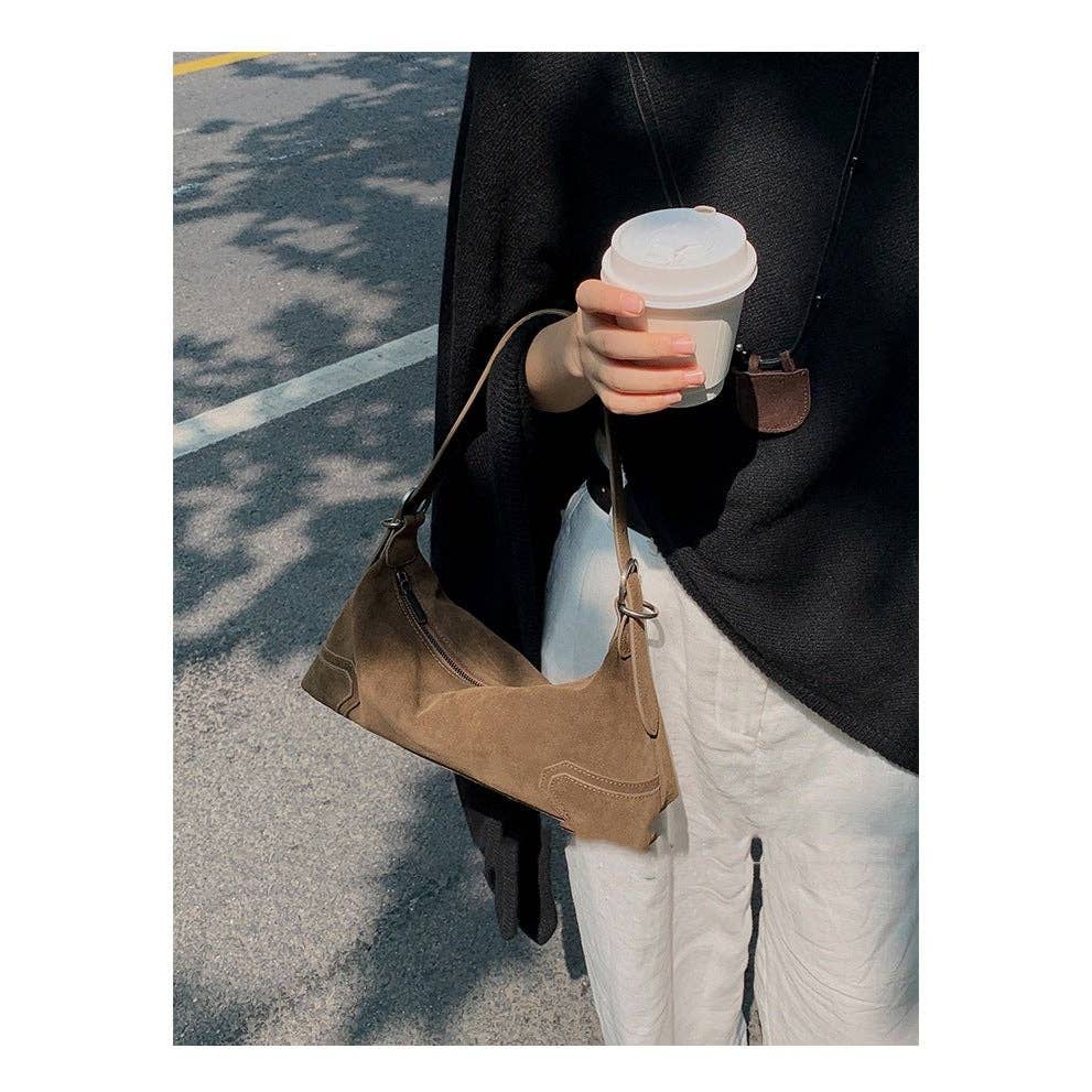 Brown Suede Purse