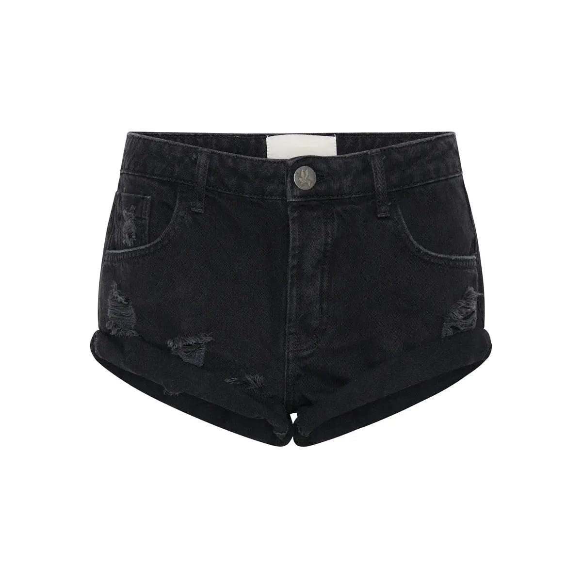 Bandit Low Waist Short in Black - One Teaspoon