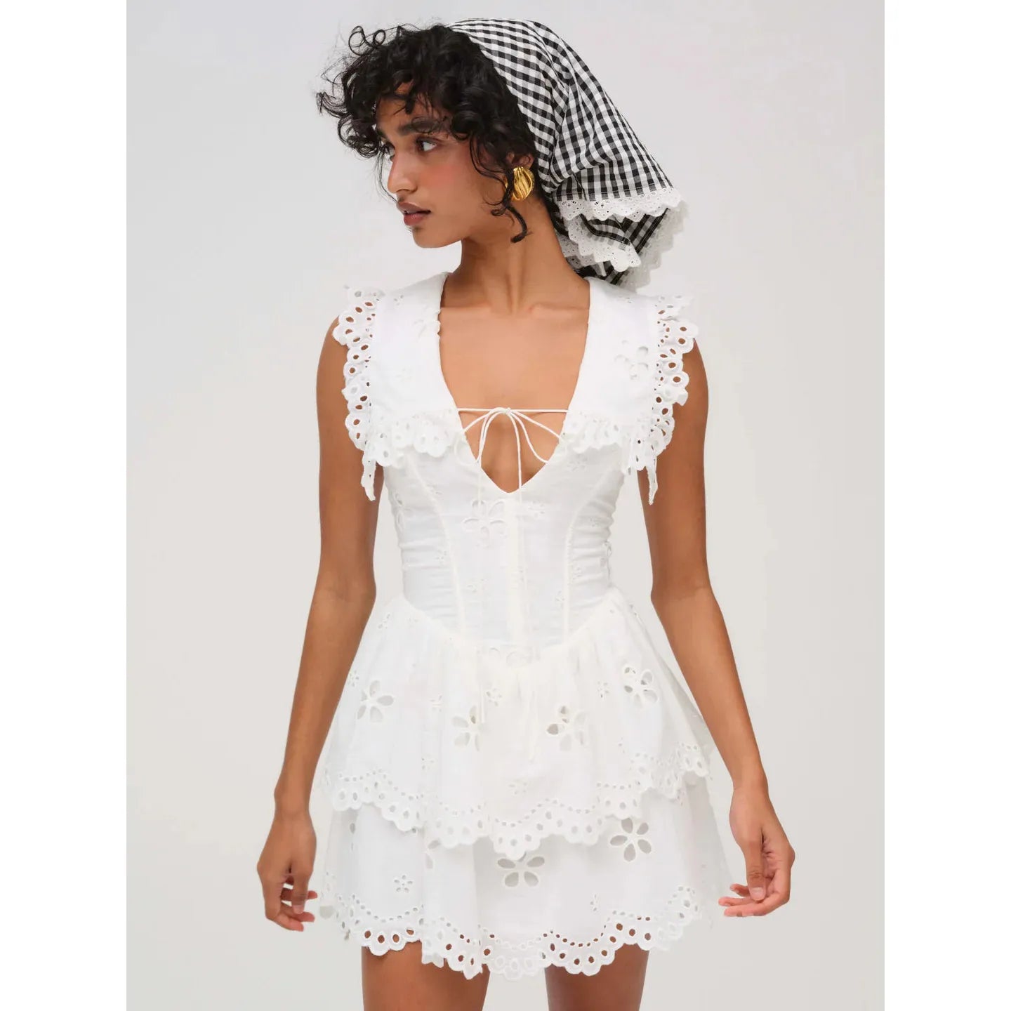 Daisy Eyelet Mini Dress - For Love and Lemons
