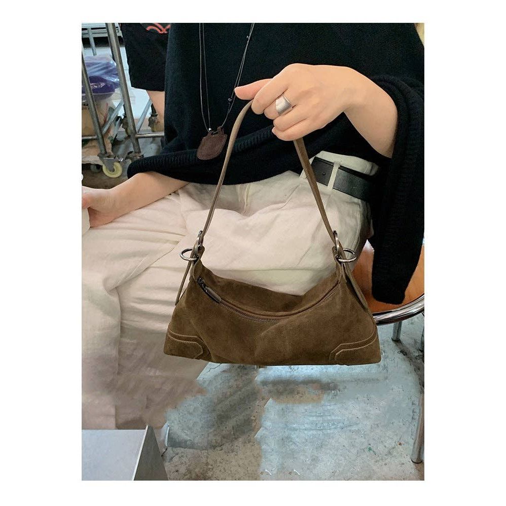 Brown Suede Purse