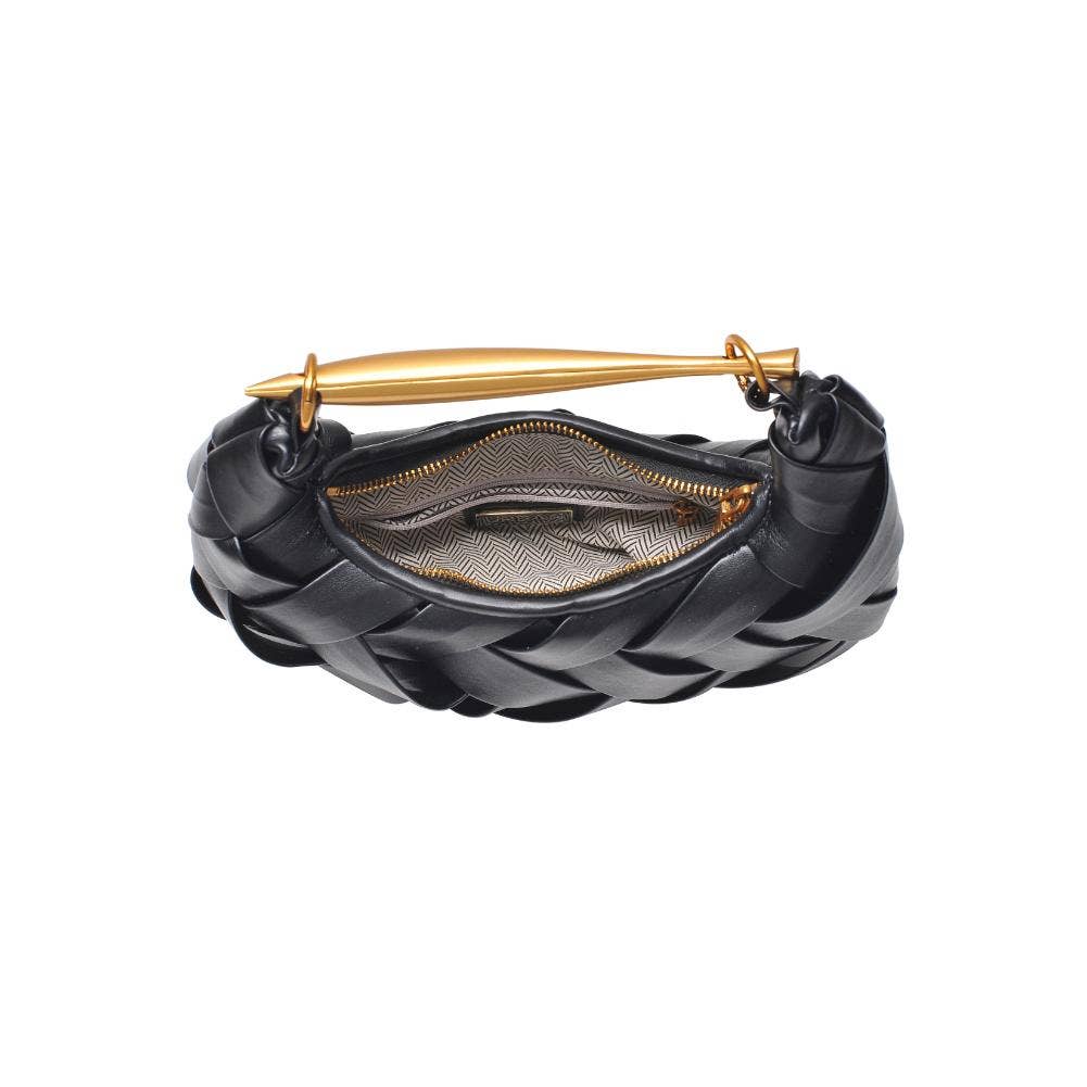 Ursula Woven Crossbody in Black