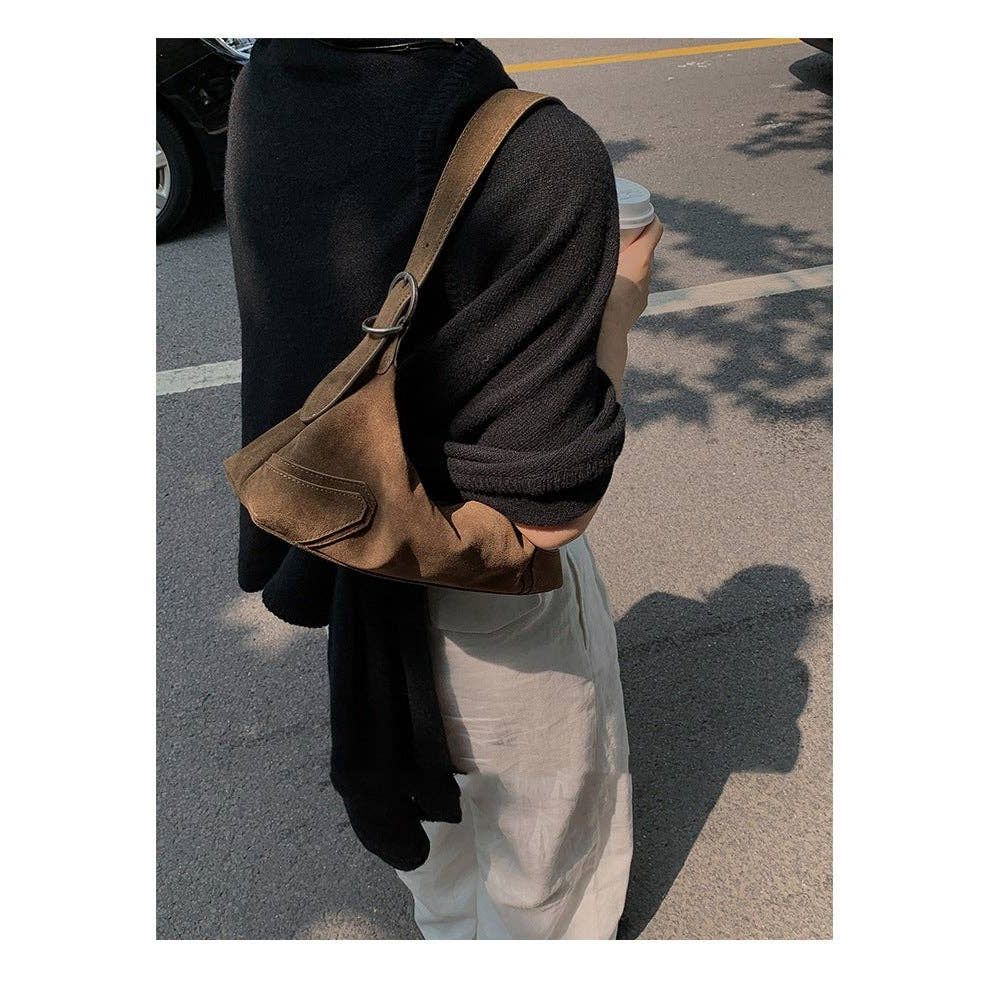 Brown Suede Purse