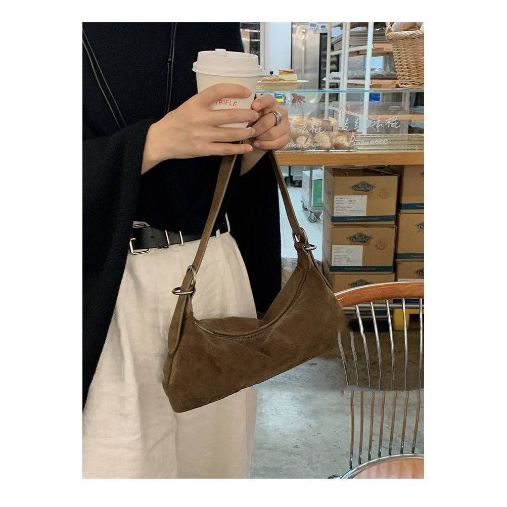 Brown Suede Purse