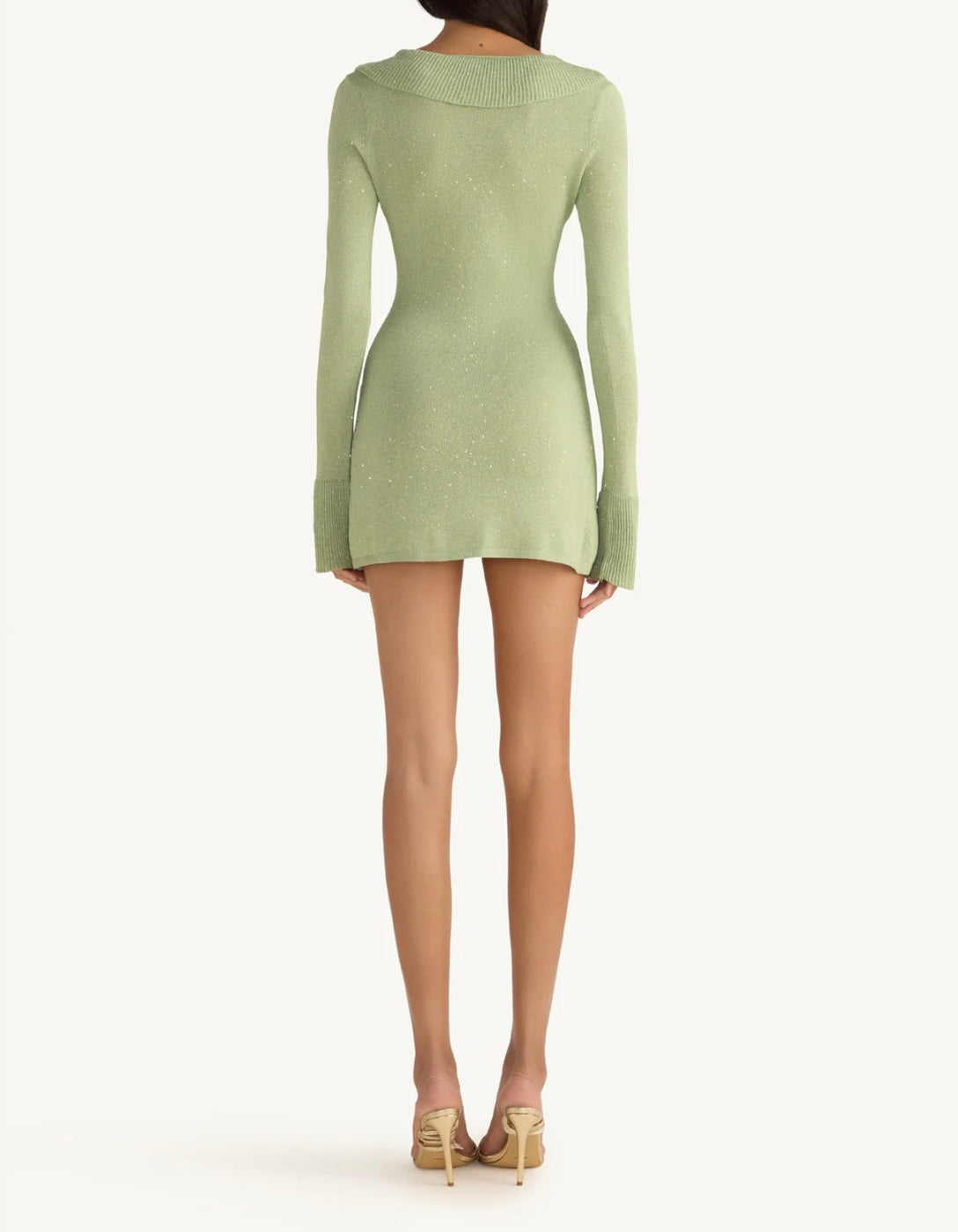 Anika Mini Dress in Pistachio