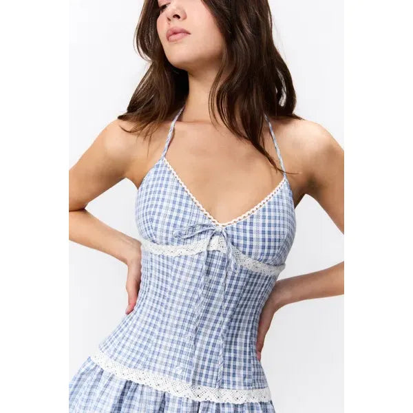 Marini Gingham Mini Dress