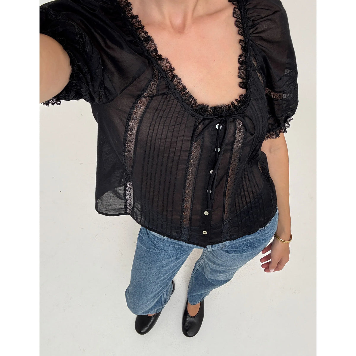 Prairie Blouse in Black