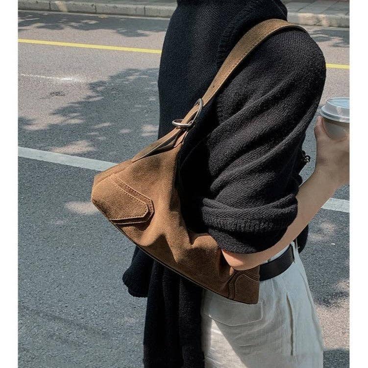 Brown Suede Purse