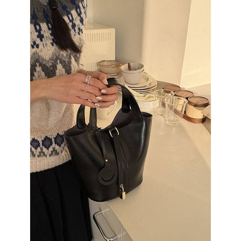 Buckle Bucket Bag
