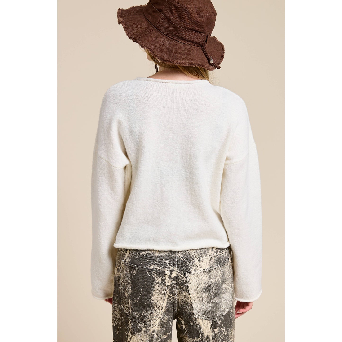 Essential Pullover Sweater in Ivory