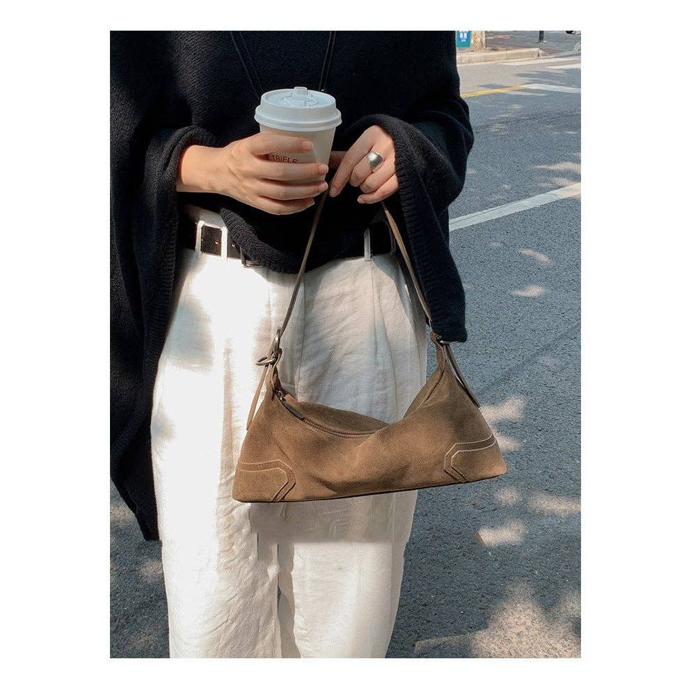 Brown Suede Purse
