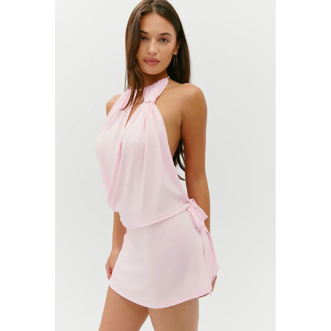 Cindy Wrap Mini Dress in Ballerina