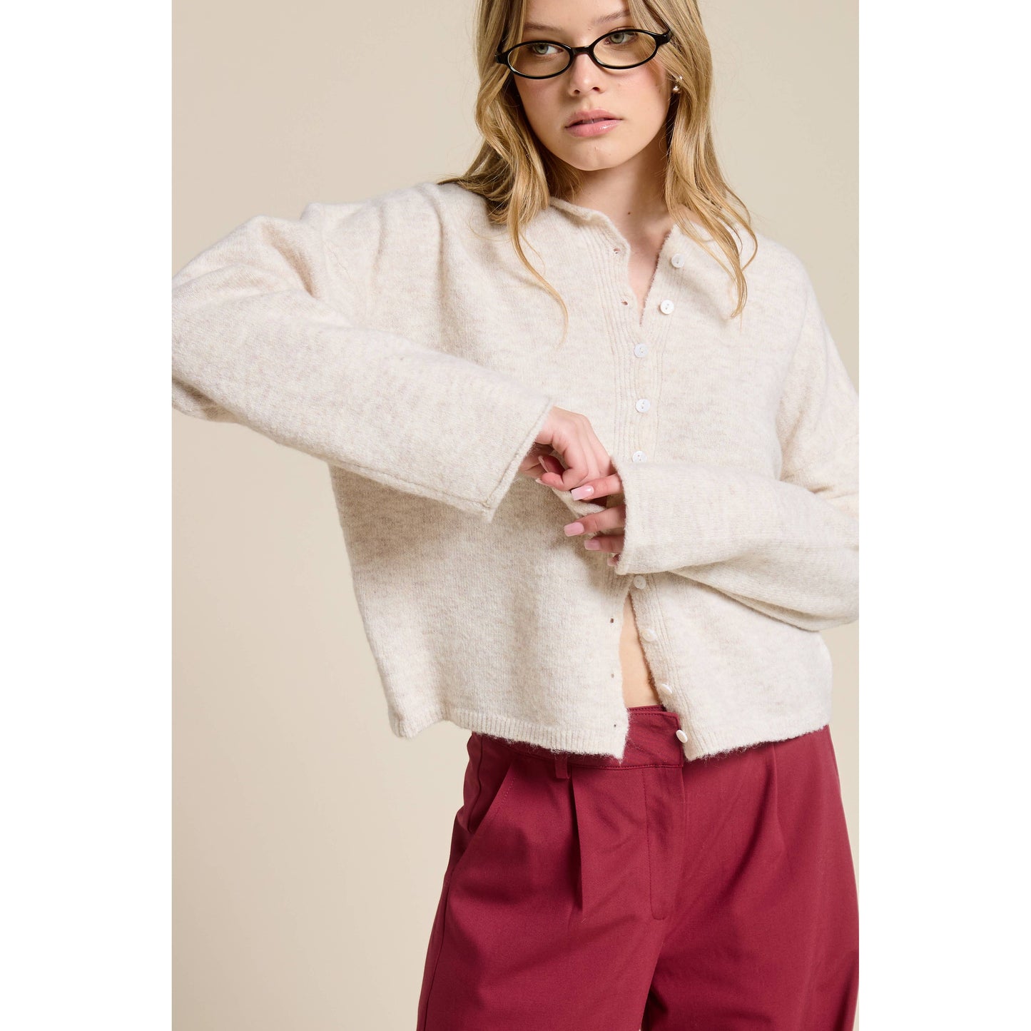 Essential Button Down Cardigan