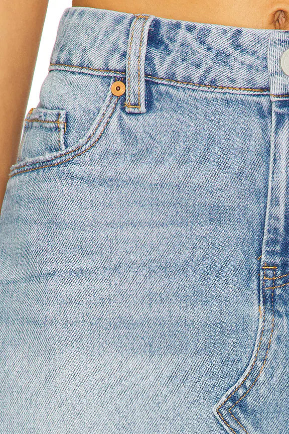 Micro Mini Denim Skirt