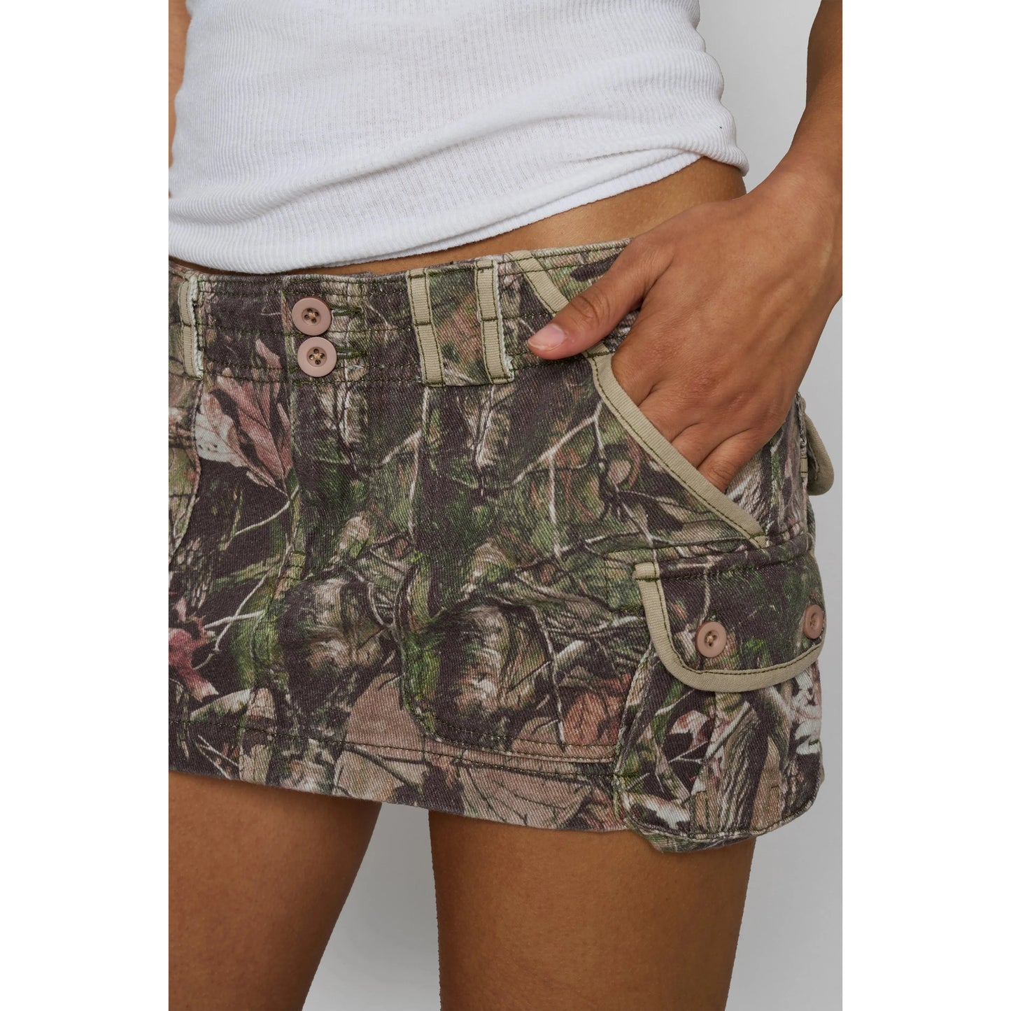 Camo Cargo Skirt - Guizio