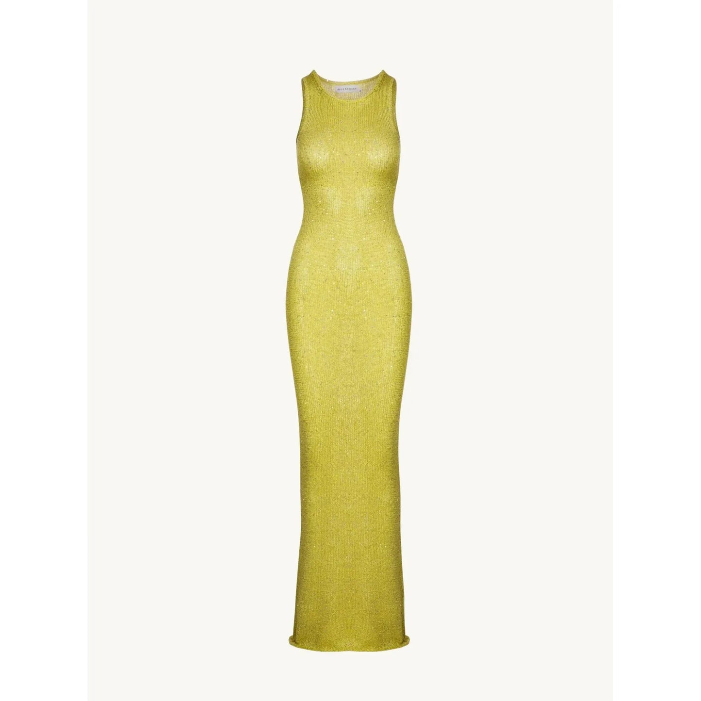 Natalia Maxi Dress in Chartreuse Sequin - Asta Resort