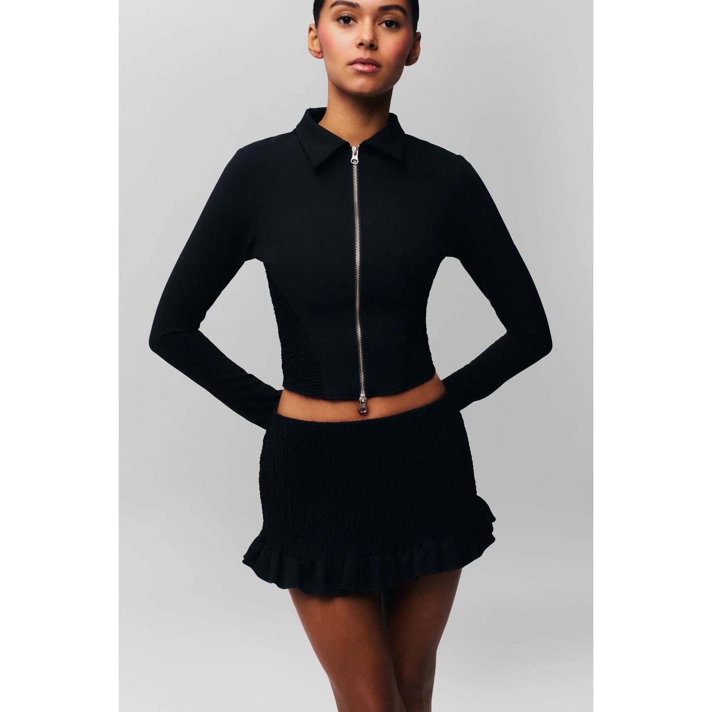 Apolline Smocked Skirt- Guizio
