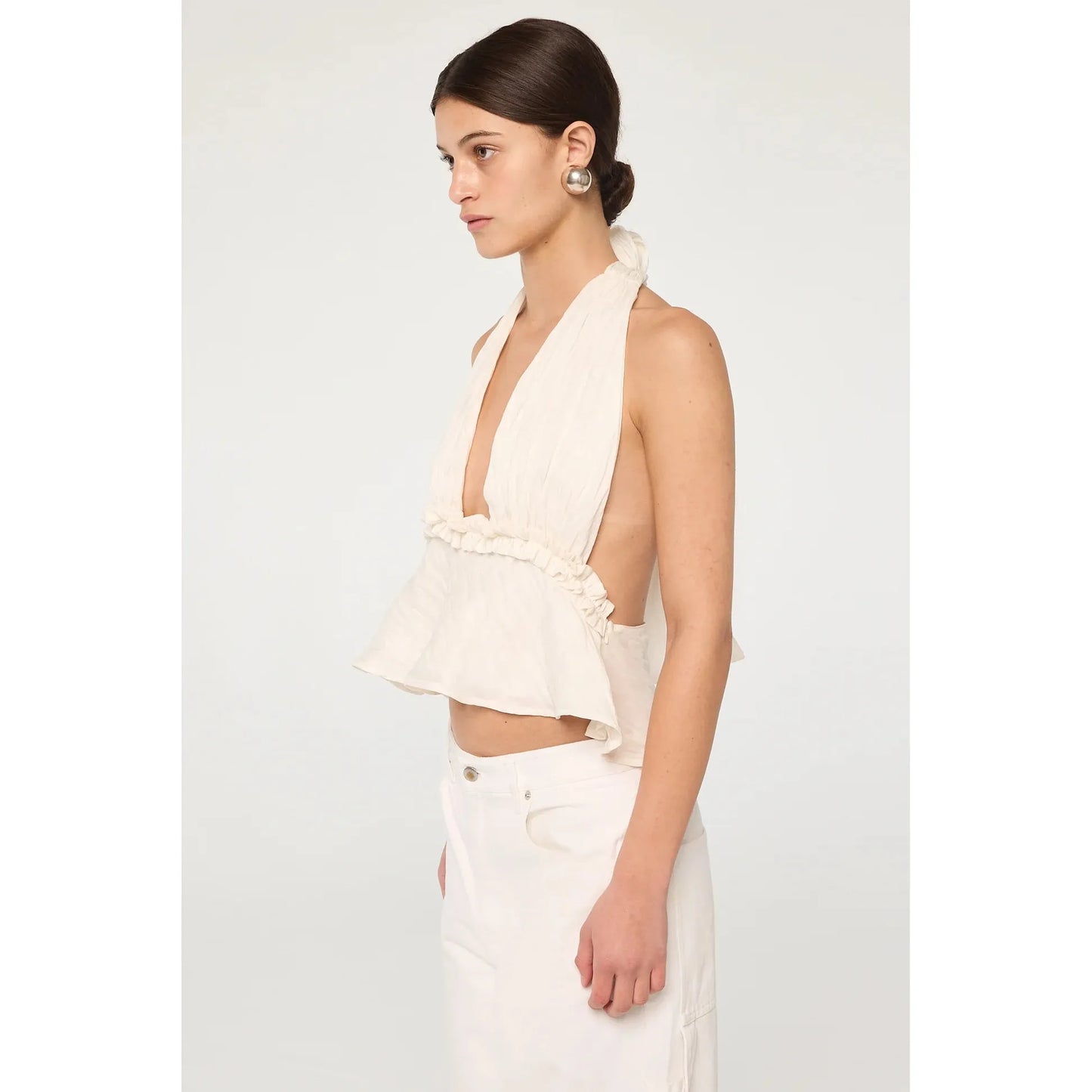Althea Top in Ivory - Line By K