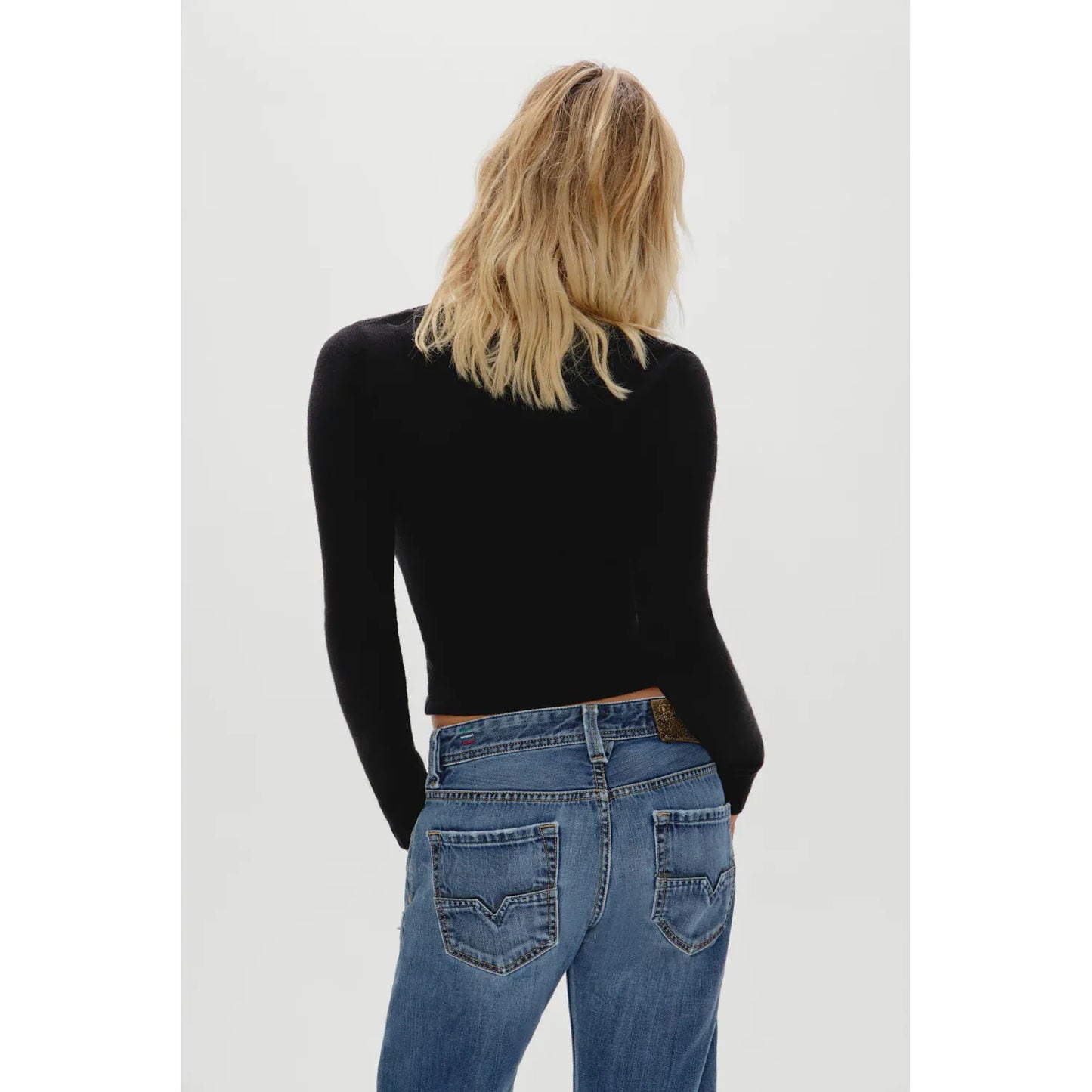 V Neck Knit Sweater - Frankies Bikinis