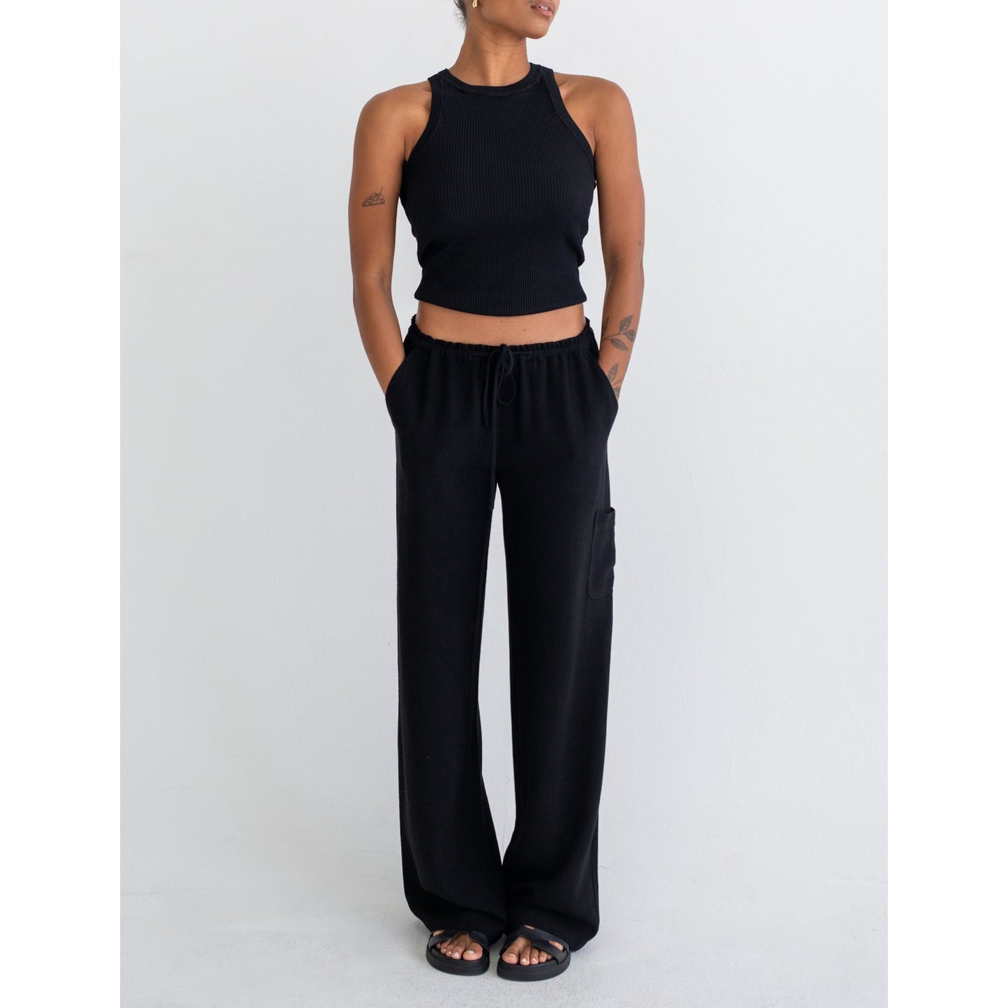 High Fidelity Black Linen Pant - Rumored