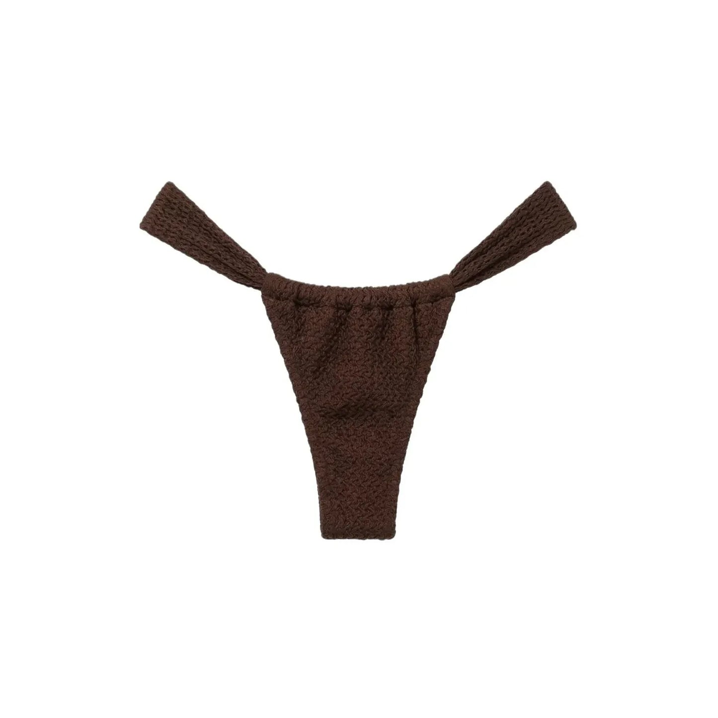 Espresso Crochet Sandra Bikini Bottom - Montce