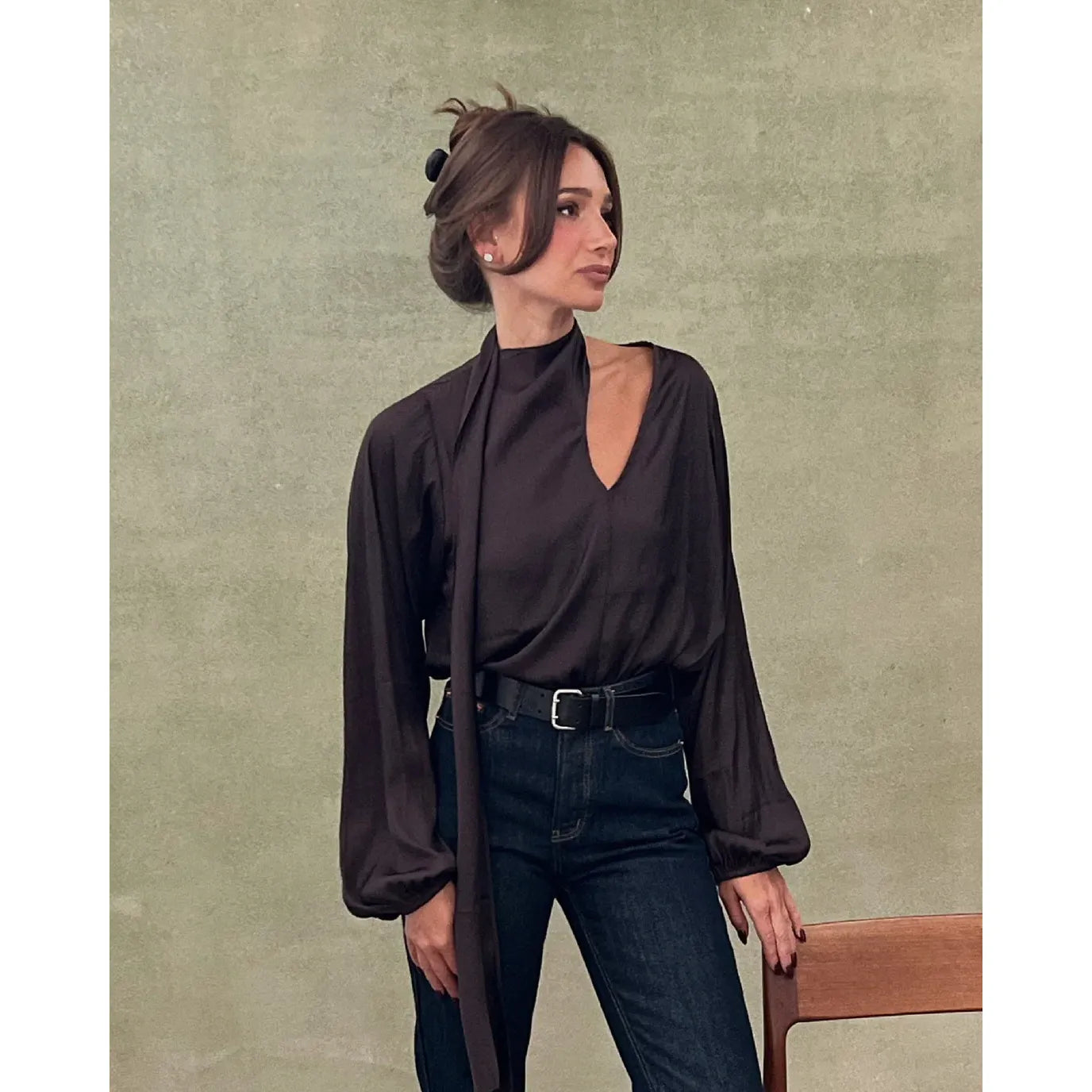 Wrap Neck Tie Top - We Wore What