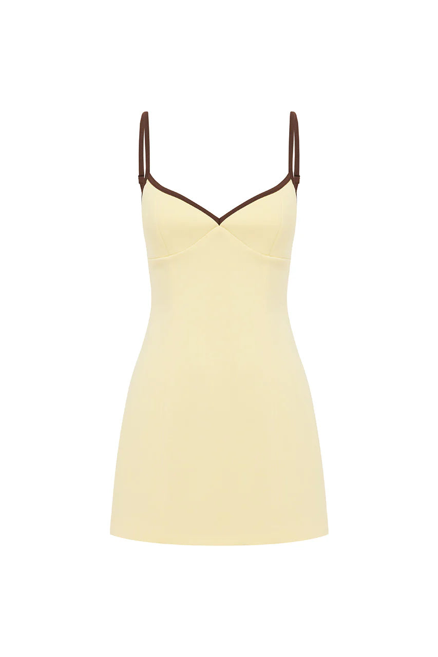 Karla Mini Dress in Butter