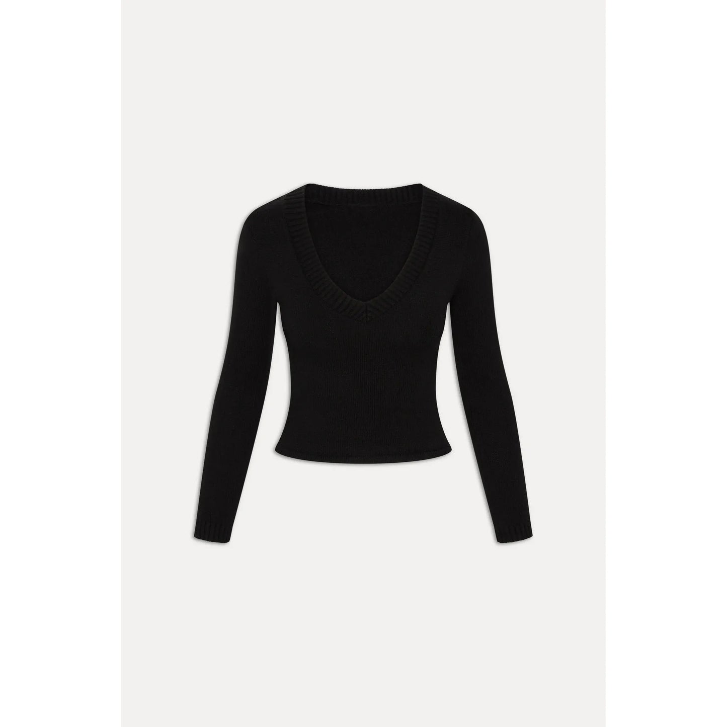 V Neck Knit Sweater - Frankies Bikinis