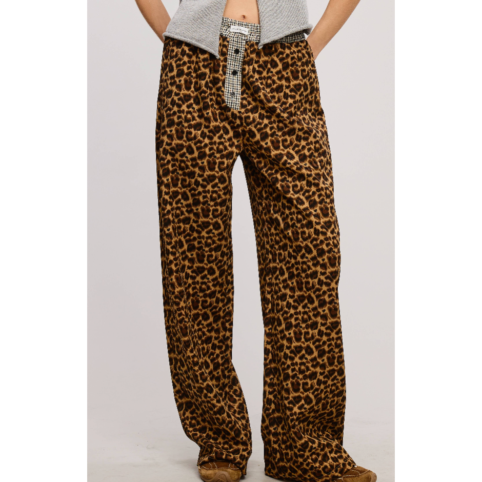 The Cool Girl Pant in Cheetah & Plaid