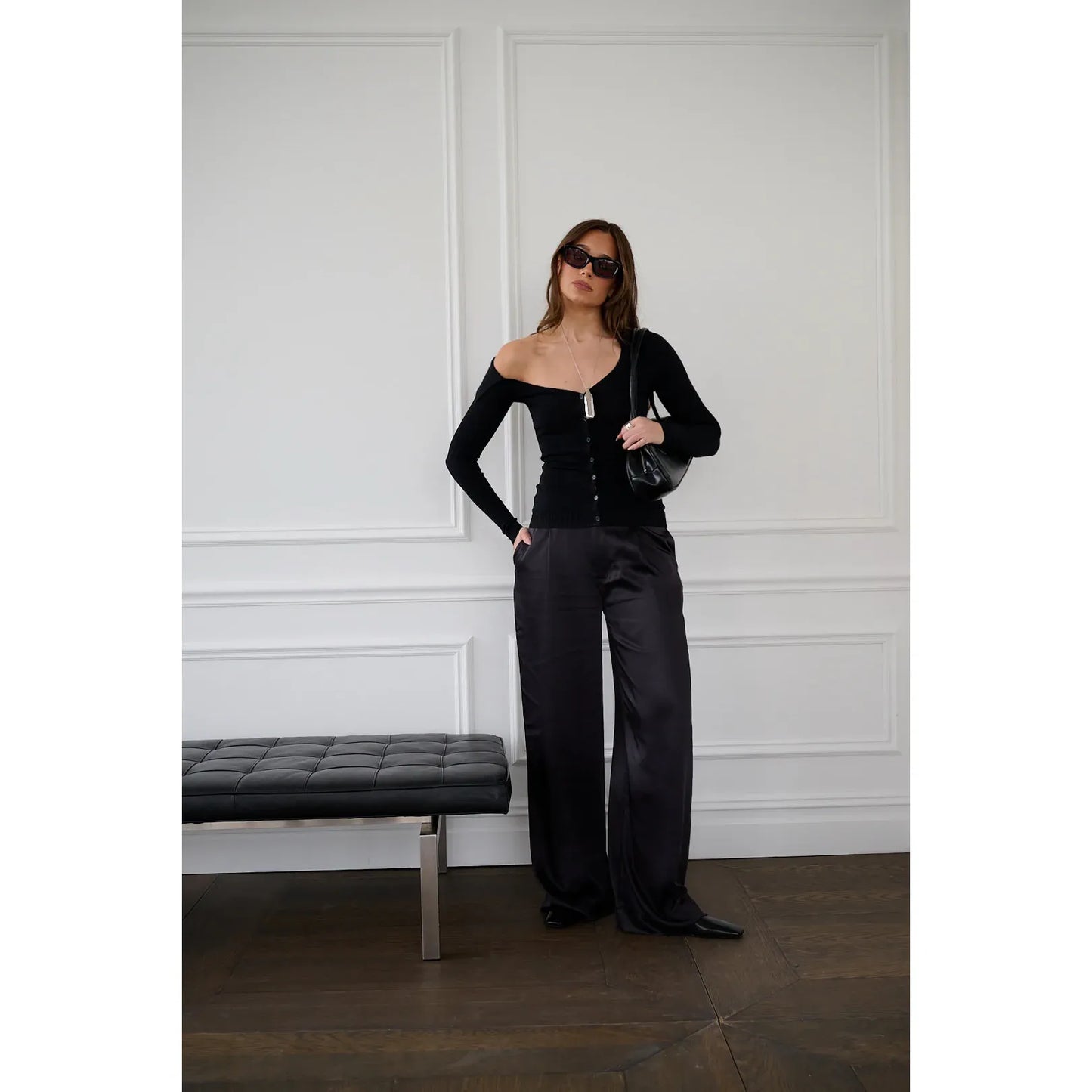 Off The Shoulder Collared Shirt - We Wore What