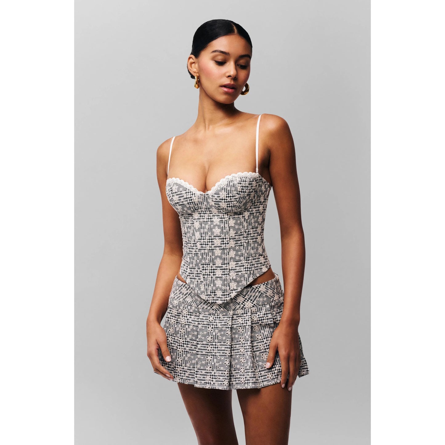 Genevieve Gingham Bustier - Guizio