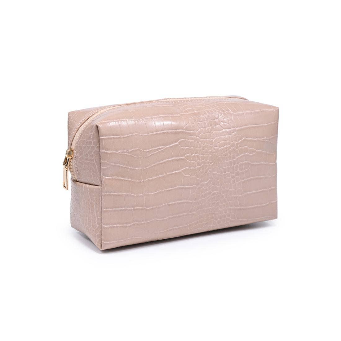 Croc Chic Cosmetic & Travel Organizer Pouch: Emerald