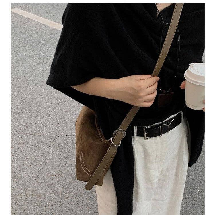 Brown Suede Purse