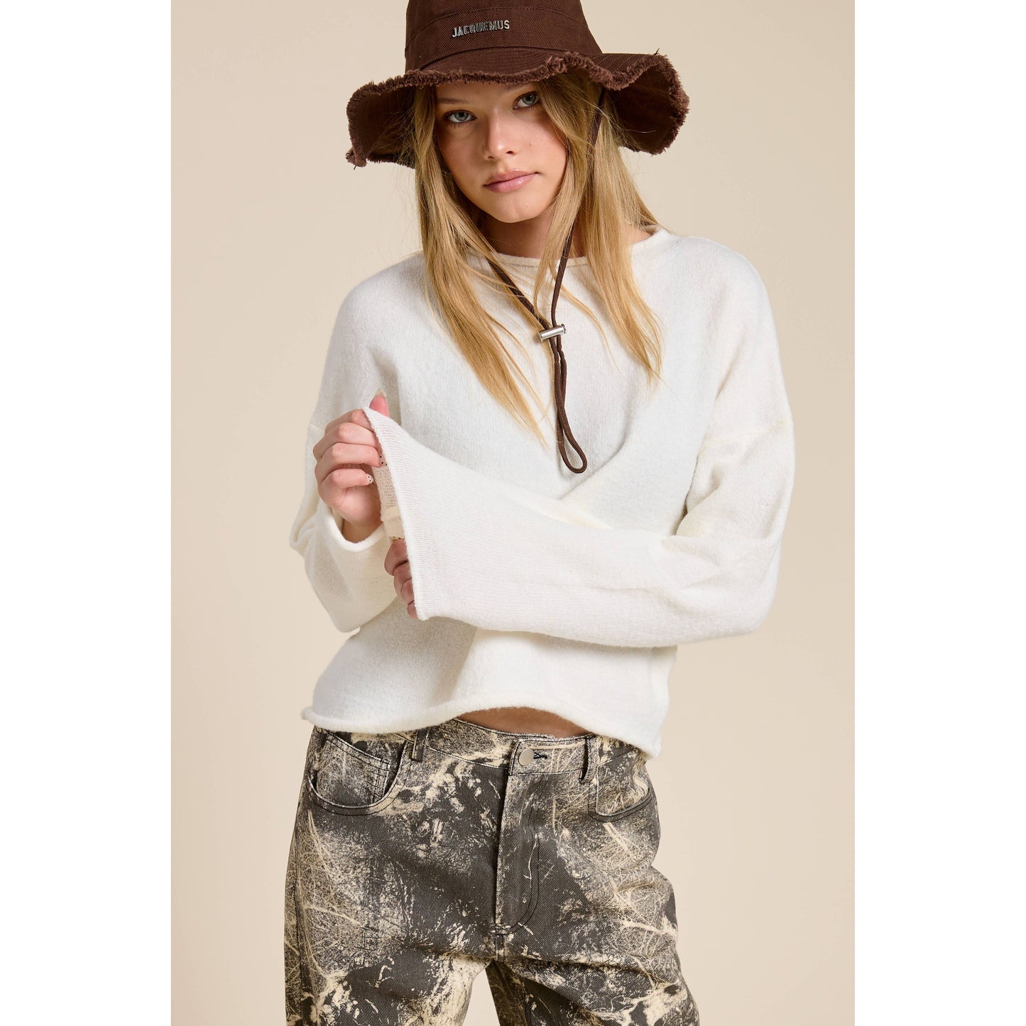 Essential Pullover Sweater in Ivory