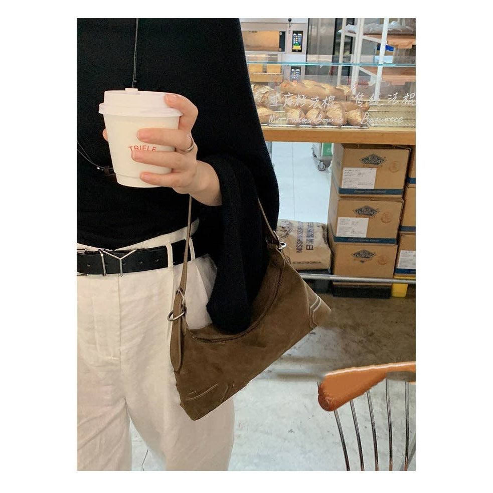 Brown Suede Purse