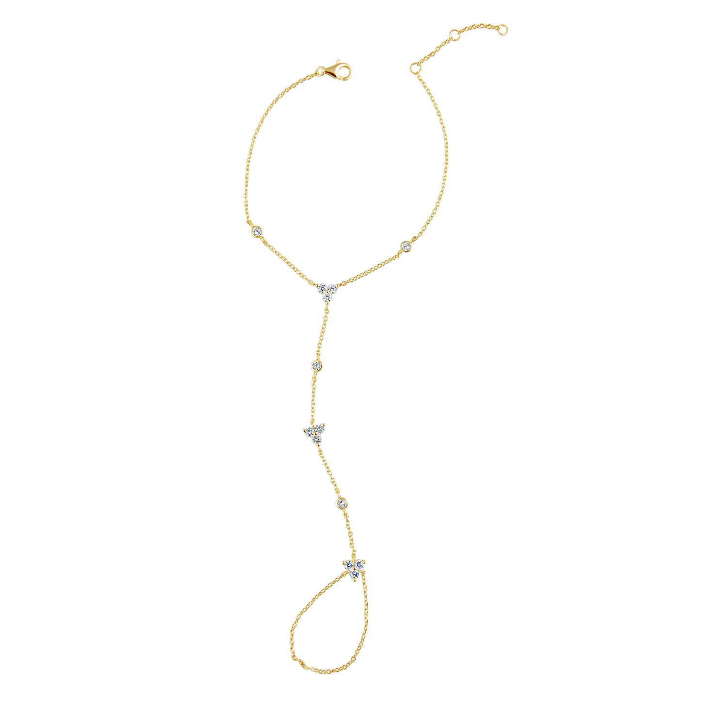 Kira Hand Chain Bracelet: Gold