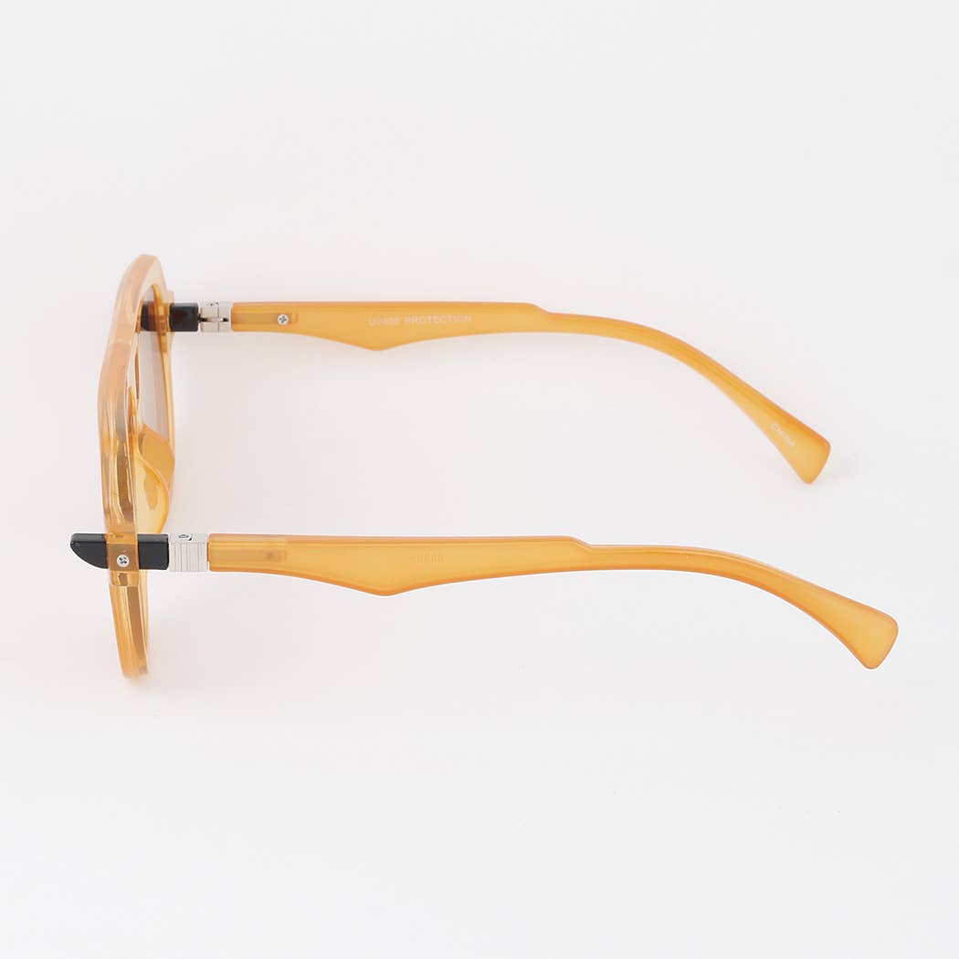 Straight Modern Aviator Sunglasses