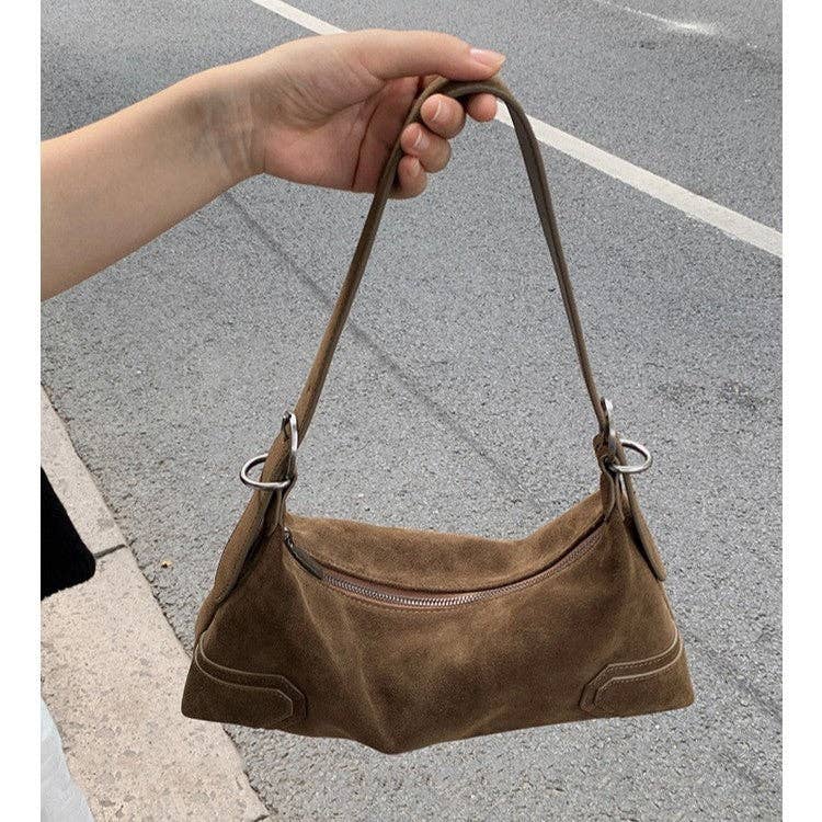 Brown Suede Purse