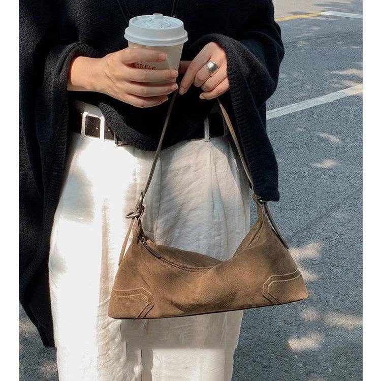 Brown Suede Purse