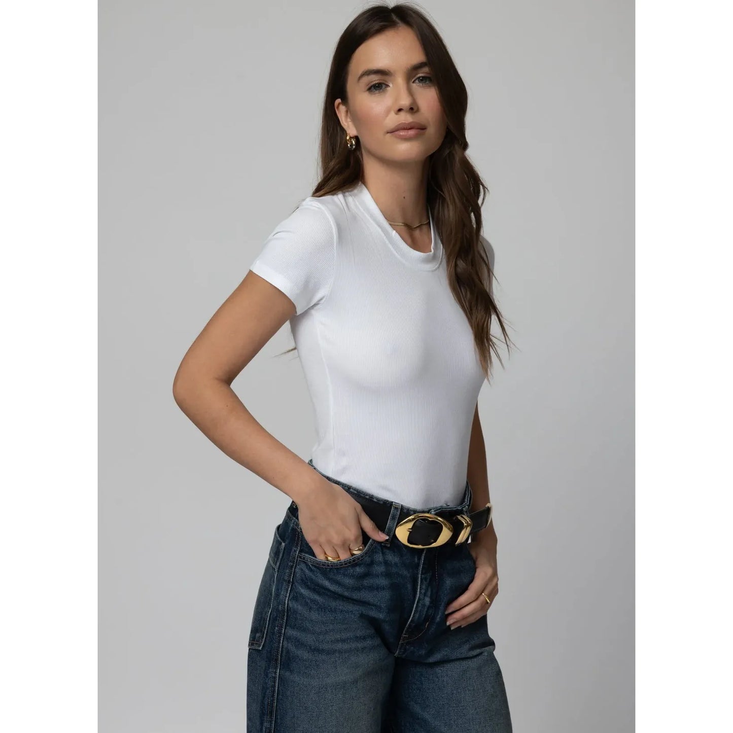 Rib Slim Baby Tee
