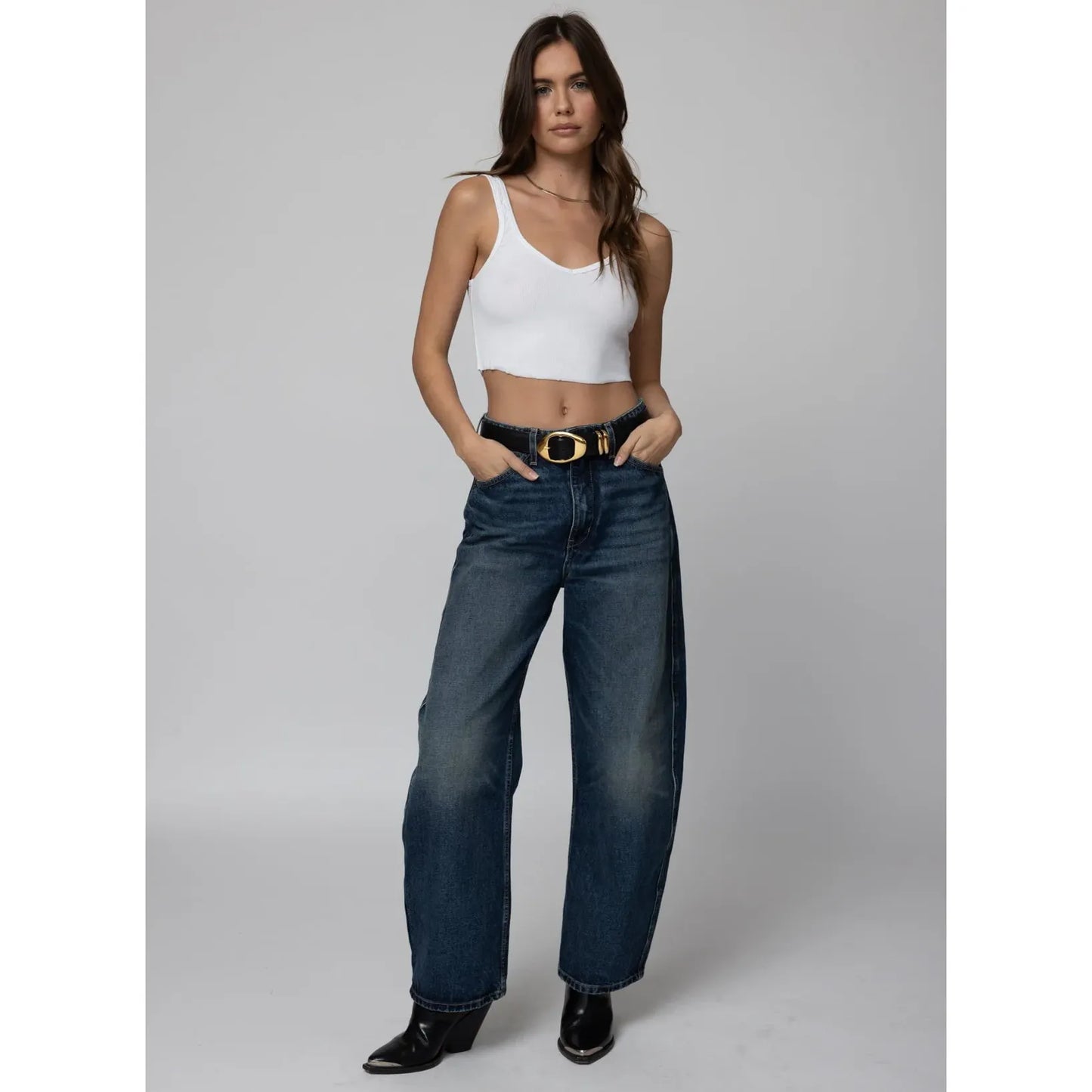 RIb Double Scoop Crop Tank