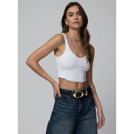 RIb Double Scoop Crop Tank
