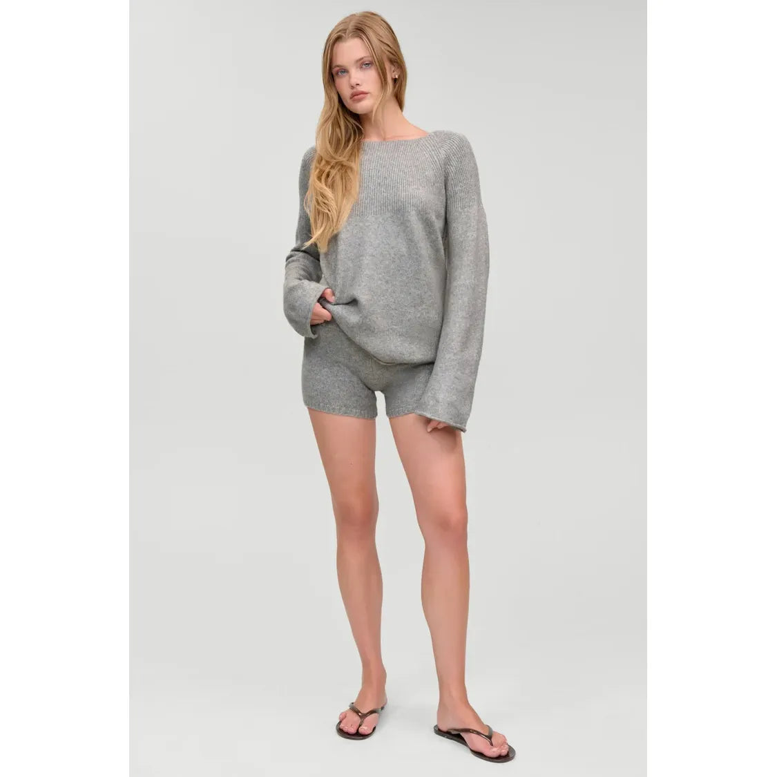 Graham Brushed Knit Short - Fog