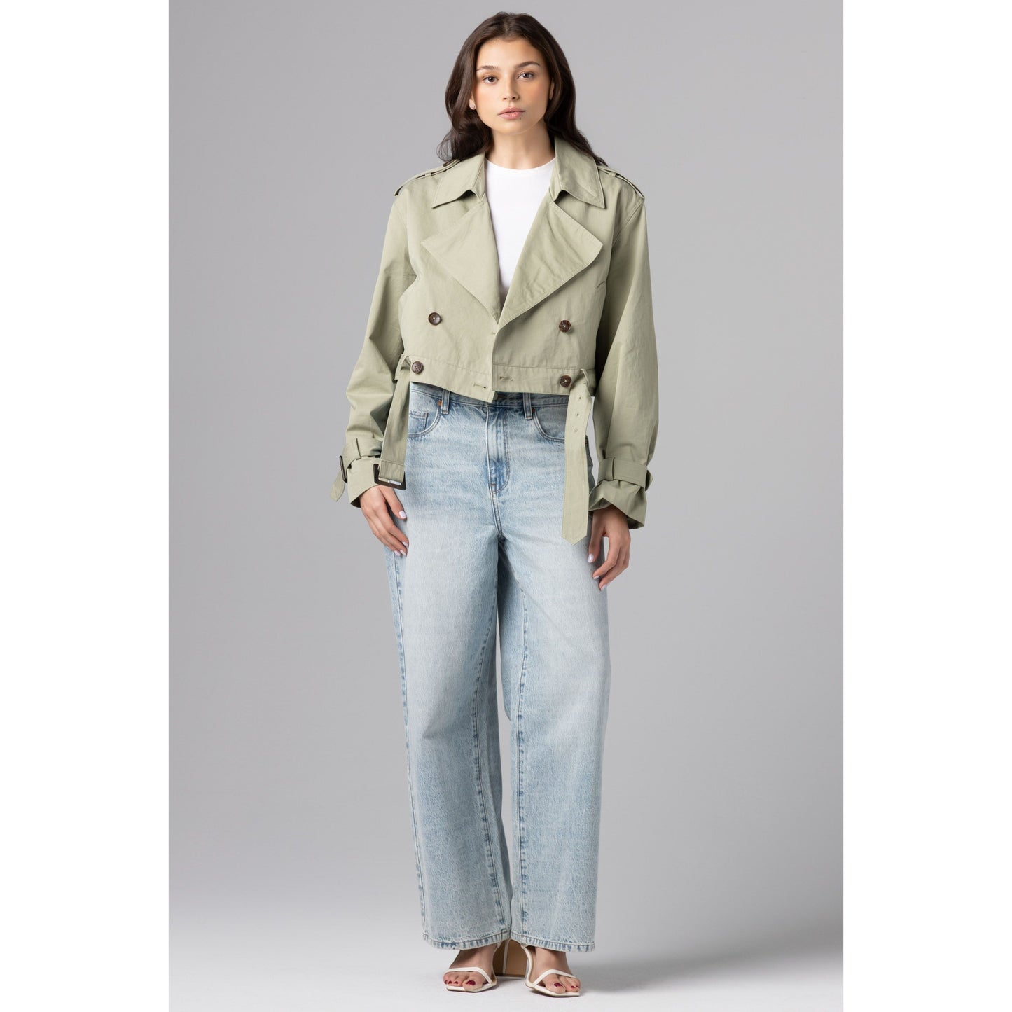 Business as Usual Cropped Trench - Blank NYC