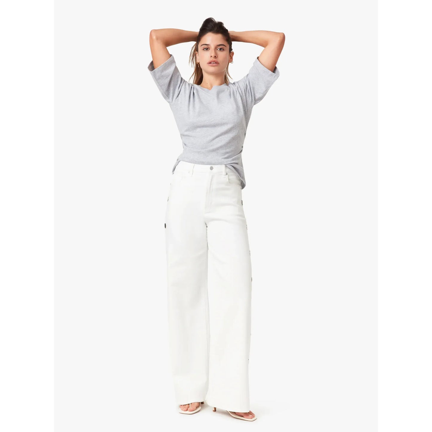 Gemma Studded Wide Slouch Jean