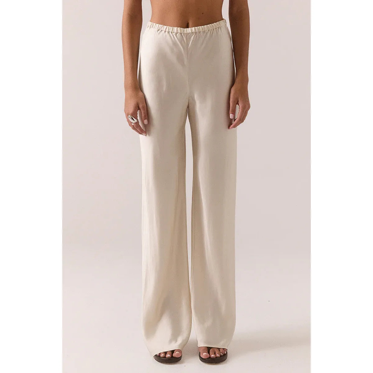 Blake Bias Pant in Vanilla
