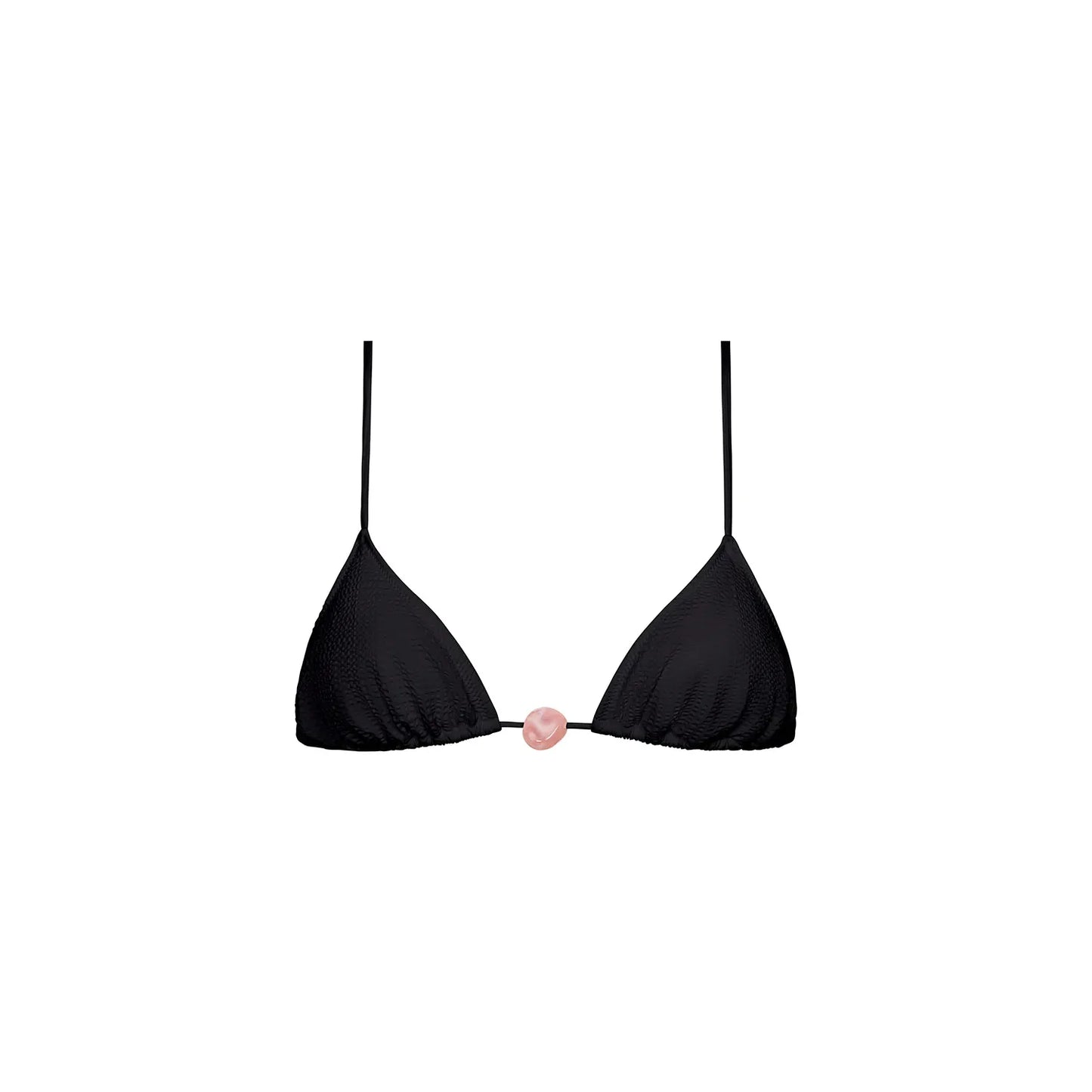 Superfine Equator Top in Black Seersucker - Tropic of C