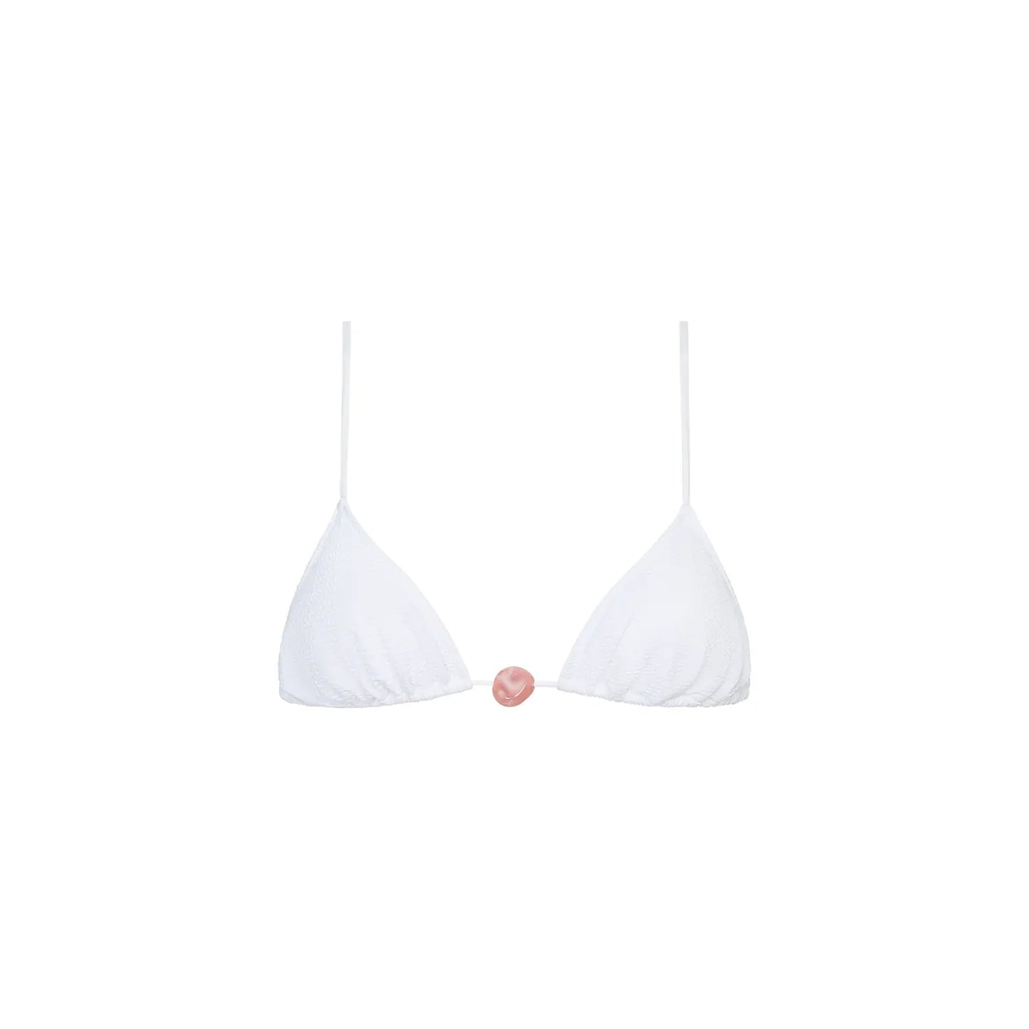 Superfine Equator Top in White Seersucker - Tropic of C