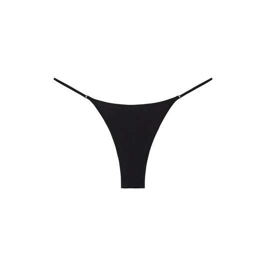 Superfine Luna Bottom in Black Seersucker - Tropic of C