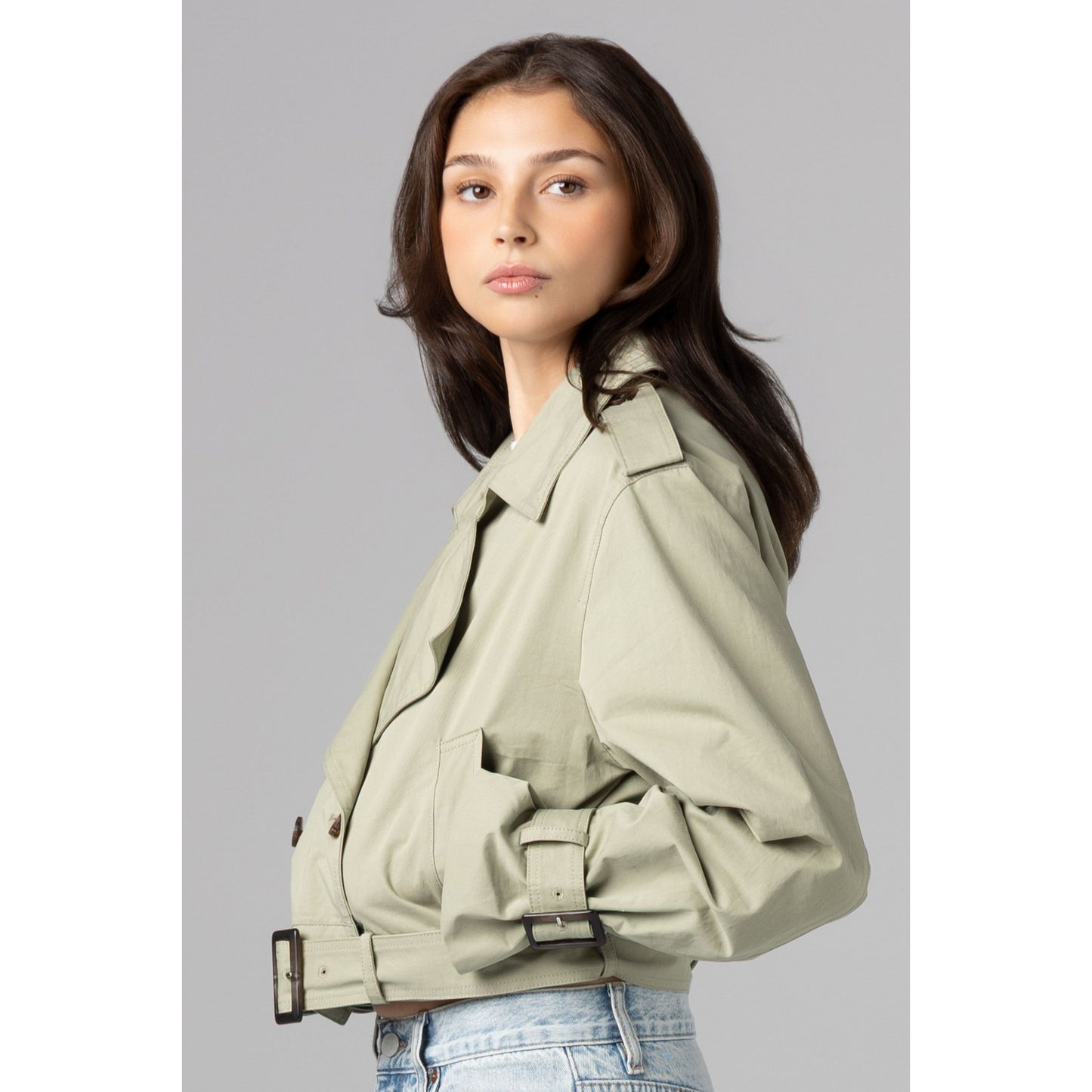 Business as Usual Cropped Trench - Blank NYC